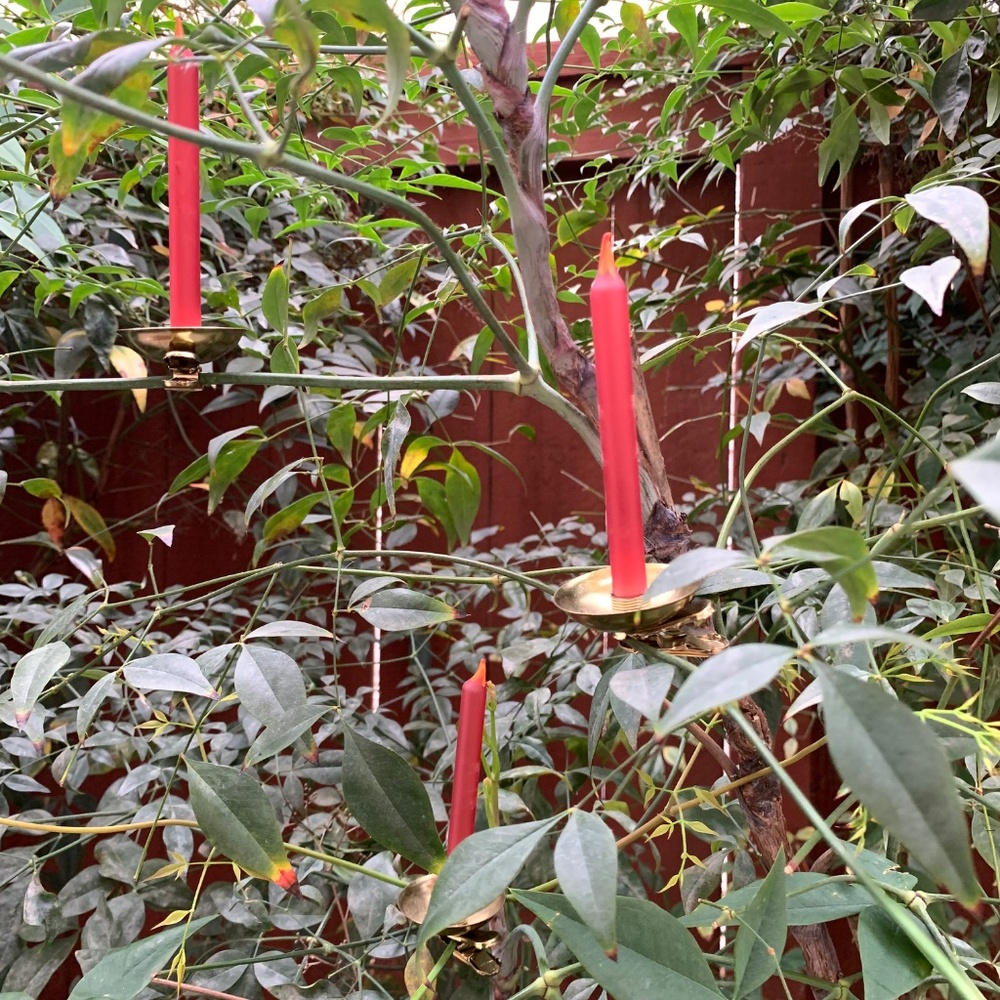 Vintage Italian Glass Clip-On Christmas Candles | Set of 12 | 1970s